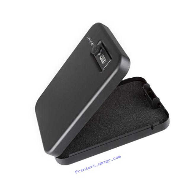 Compact Portable Gun Safe Combination Lock Box by Stalwart