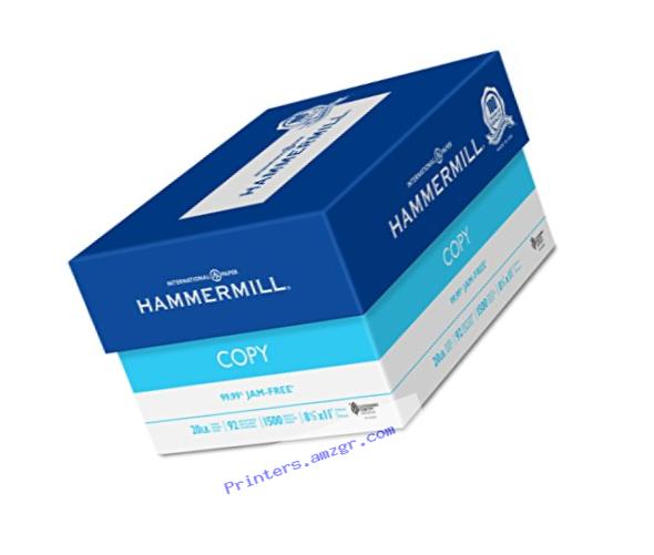 Hammermill Paper, Copy, 20lb, 8.5 x 11, 92 Bright, Letter, 1,500 Sheets / 3 Reams, (113620), Made In The USA