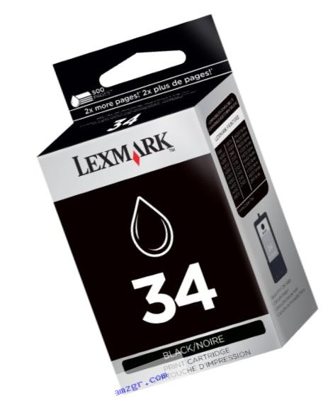 Lexmark #34 18C0034 High Yield Black Print Cartridge
