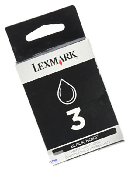 Lexmark LEX18C1530 No. 3 Black Ink Cartridge, Black Ink