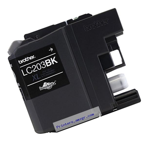 Brother Printer LC203BK High Yield Ink Cartridge, Black