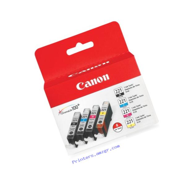 Canon 4 Color Ink Value Pack, Black, Cyan, Magenta, Yellow (2946B004)