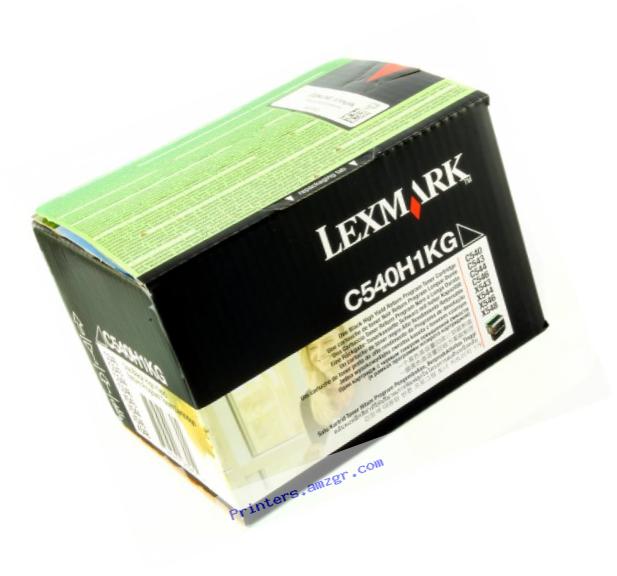 Lexmark C54x, X54x C540H1KG High Yield Return Program Toner Cartridge (Black)
